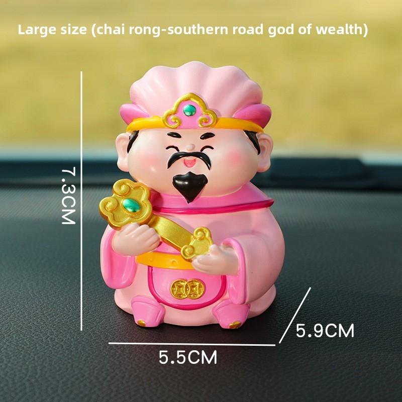Traditionelle Fünf Gott des Reichtums Auto Dekoration Harz Kleine Figur Haus Büro Ornament