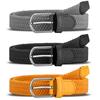 Men Belt Metal Pin Buckle Wide Band Anti-break Solid Color Firm Stitching Great Tougness Waist Strap Male Elastic Belt Pants Jeans Matching