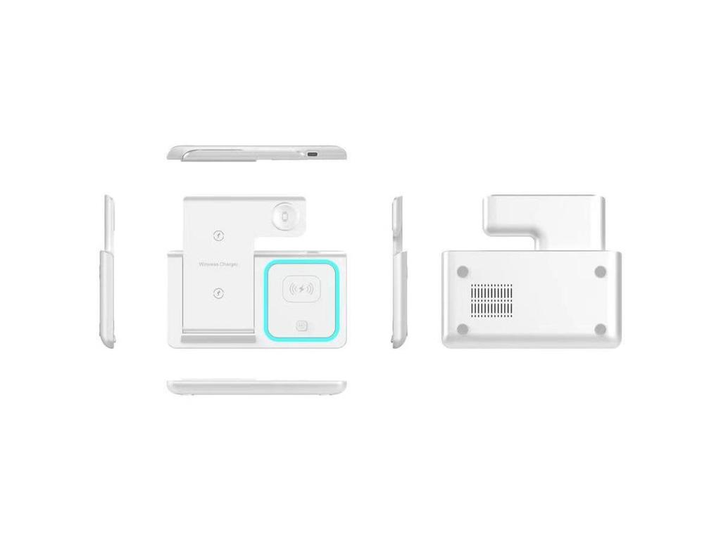 Foldable 15W Magnetic 3-in-1 Wireless Charger Stand for Apple Devices