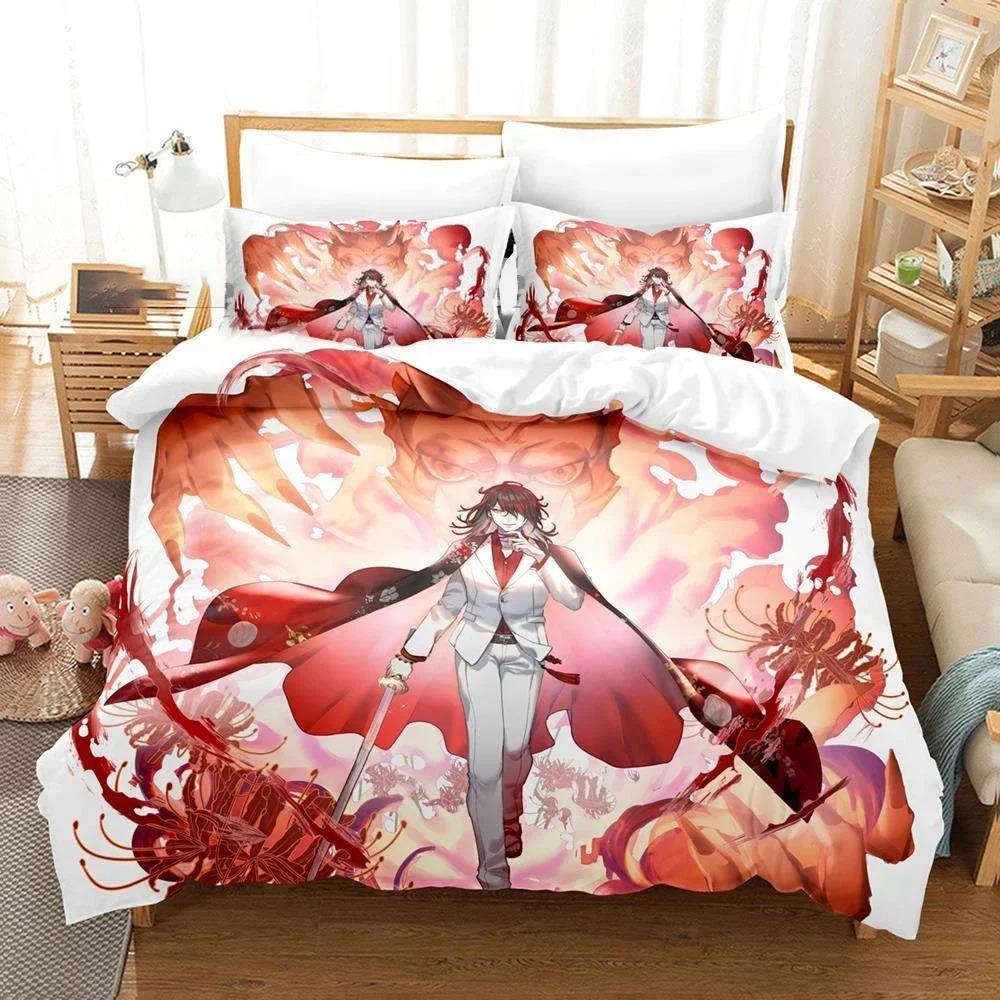 Hololive Vox Akuma Bettwäsche-Set Bettbezug Schlafzimmer Bettdeckenbezüge Einzelbett Twin King Size Steppdeckenbezug Heimtextilien
