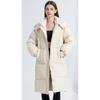Neuer dicker Winter-Baumwollmantel, Neuer knielanger langer Baumwollmantel, Lockere Daunenjacke, Damenjacke