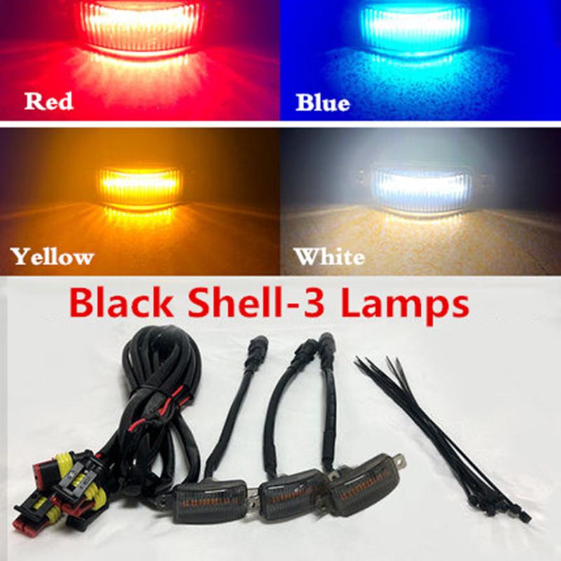 Car Grille Light Daytime Running Lights External Modification Accessories For Mitsubishi Outlander 2013-2022 Decorative lights Red