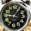 Silver Twin Bell Alarm Clock 4 Inch Dial Battery Operated Alarm Clock  For Office Decor