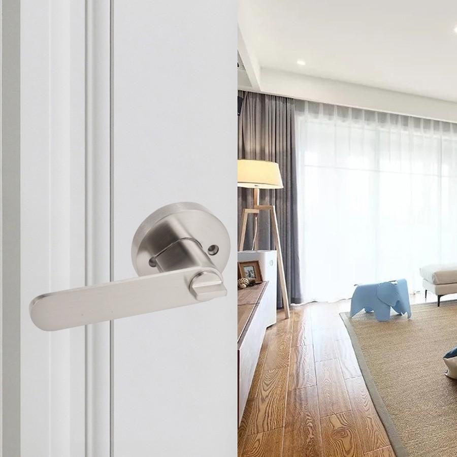 Handle Door Lock Set Room Door Adjustable Solid-state Lock Bedroom Door Lock Tubular Lever Lock Aluminum Alloy Door Lock