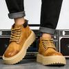 Autumn and Winter New High-top Martin Boots Thick-soled Heightening Retro Casual Boots