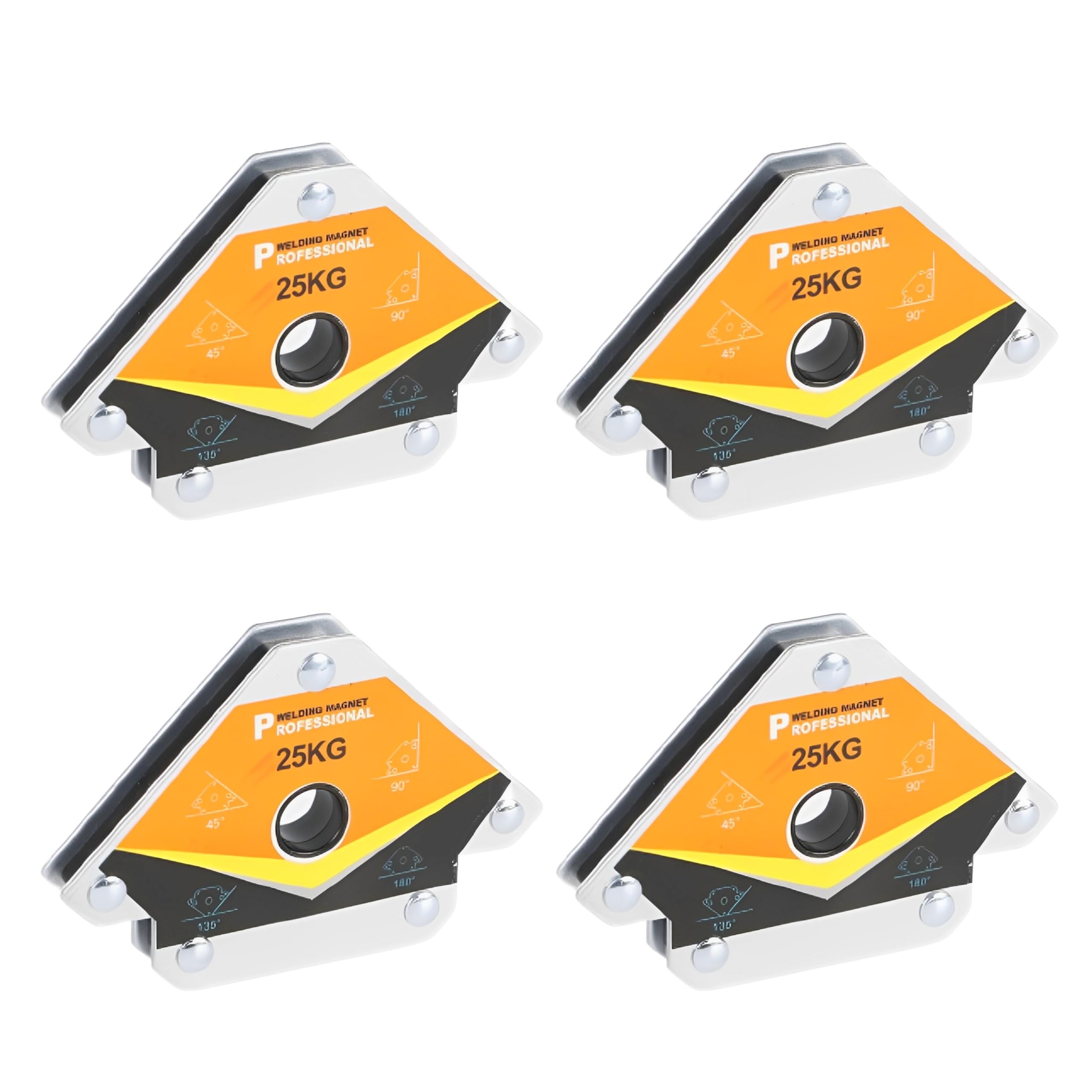 

East Leaf Welding Magnets, Welding Magnet Holders, Welding Aids, 45 Degree, 90 Degree, 135 Degree, 180 Degree, Set of 4