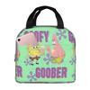 Custom S-Sponges Anime Bobes Thermal Insulated Lunch Bags Women Men Cartoon Resuable Lunch Container for School Office Food Box