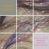 12 Strand Sparkles Tinsel Hair Extension High Temperature Silk Glitter Filament Hairpieces for Various Outfit Occasion
