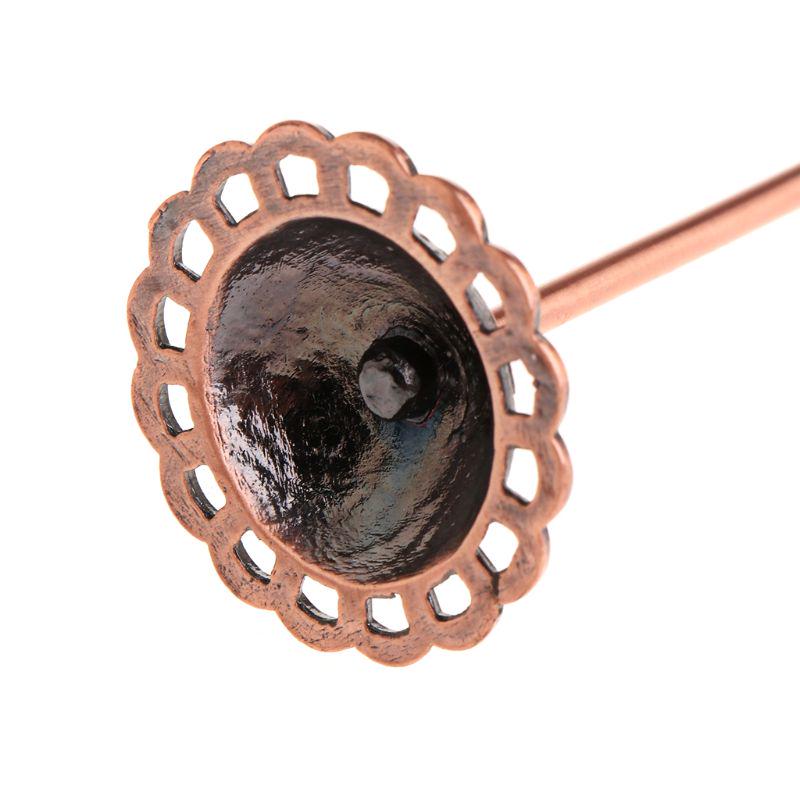 1 Set Shelf Display Rack Stand Holder Earrings Ear Stud Metal Organizer Storage Vintage Exquisite