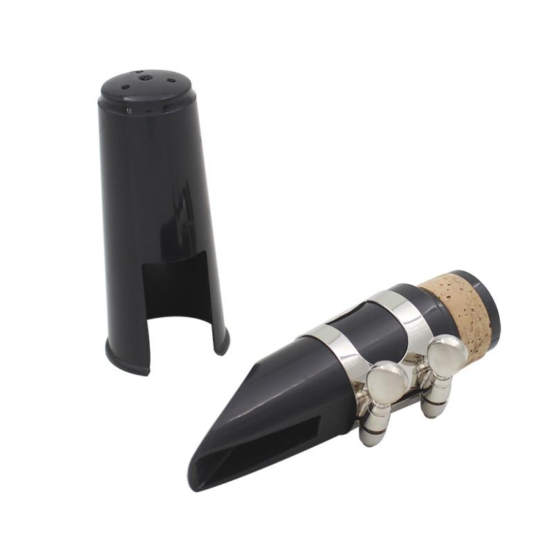 ABS Clarinet Mouthpiece Tube Head + Reed+ Cap Metal Ligature Professional Instrument Set