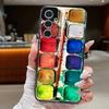 Floral Stripe Pattern Case For Samsung A57 A37 A17 A56 A36 A16 A55 A35 A15 A54 5G S21 FE S22 S23 S24 Plus S25 S26 Ultra Leather Texture Silicone Cover