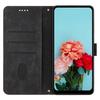 For Itel A70 Leather Phone Case Skin-Friendly Folding Stand Cover Line Imprinted