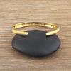 Nidin Fashion Zircon Cuff Bangles Bracelet for Women Cubic Zirconia Gold Plated Dripping Oil  Beach Vacation Jewelry Party Gifts