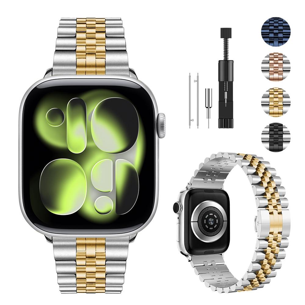 Metal Strap For Apple Watch Ultra 3/2 49mm 11/10 42/46mm 9 8 7 45/41mm Stainless Steel Bracelet Wristband iwatch 6 5 SE3 44/40mm