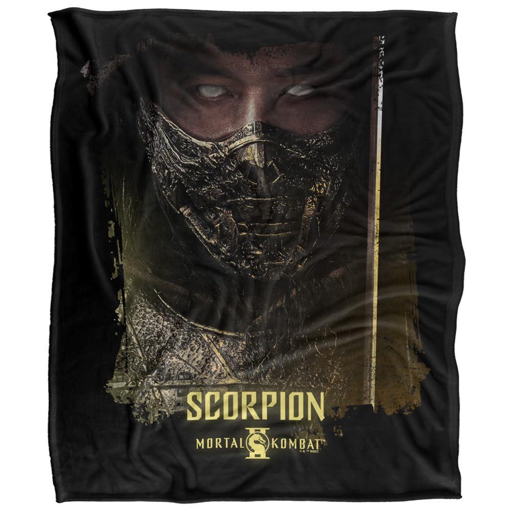 Mortal Kombat Scorpion Portrait Blanket