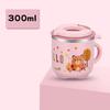 270ML Kinder Trinkbecher Kreativer Cartoon Baby-Fütterbecher mit Strohhalm Auslaufsichere Wasserflasche Tragbare Kinder-Trinkbecher