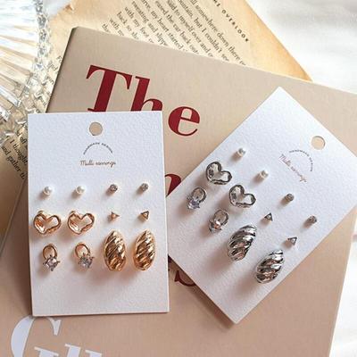 Women's Earring Set Simple Cubic Earring Set
