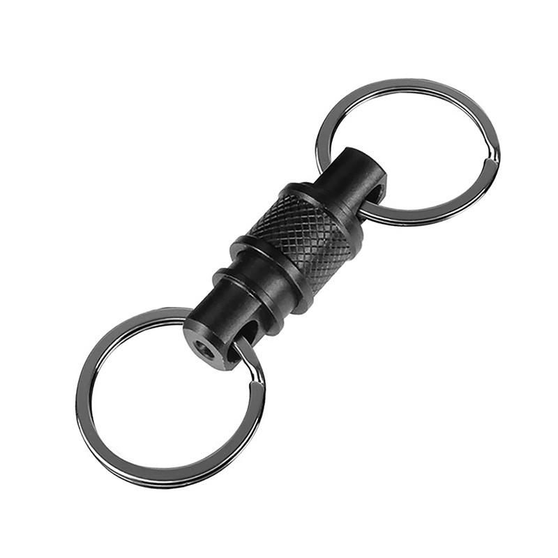 Titanium Alloy Keychain Key Holder Removable 360 Degree Rotation Multifunctional Portable For Waist Belt Outdoor Tool