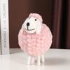 Colorful Sheep Figurines for The Living Room TV Cabinet, Cartoon Heart-shaped Sheep Small Figurine, Children's Room Decoration Item