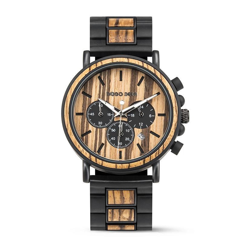 Wooden Watch Men s Multi-function Wooden Watch