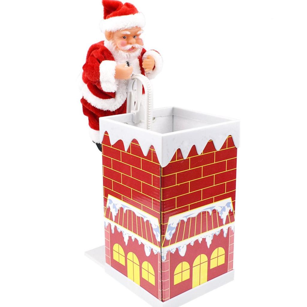 Electric Santa Claus Climbing Ladder with Beads - Christmas Decoration and Children's Gift
