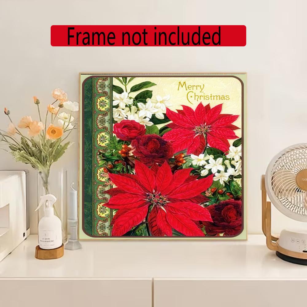 Christmas 5D Diamond Painting Round Diamond Rhinestones Mosaic Diamond Embroidery Wall Paintings Rhinestones Gift Frameless