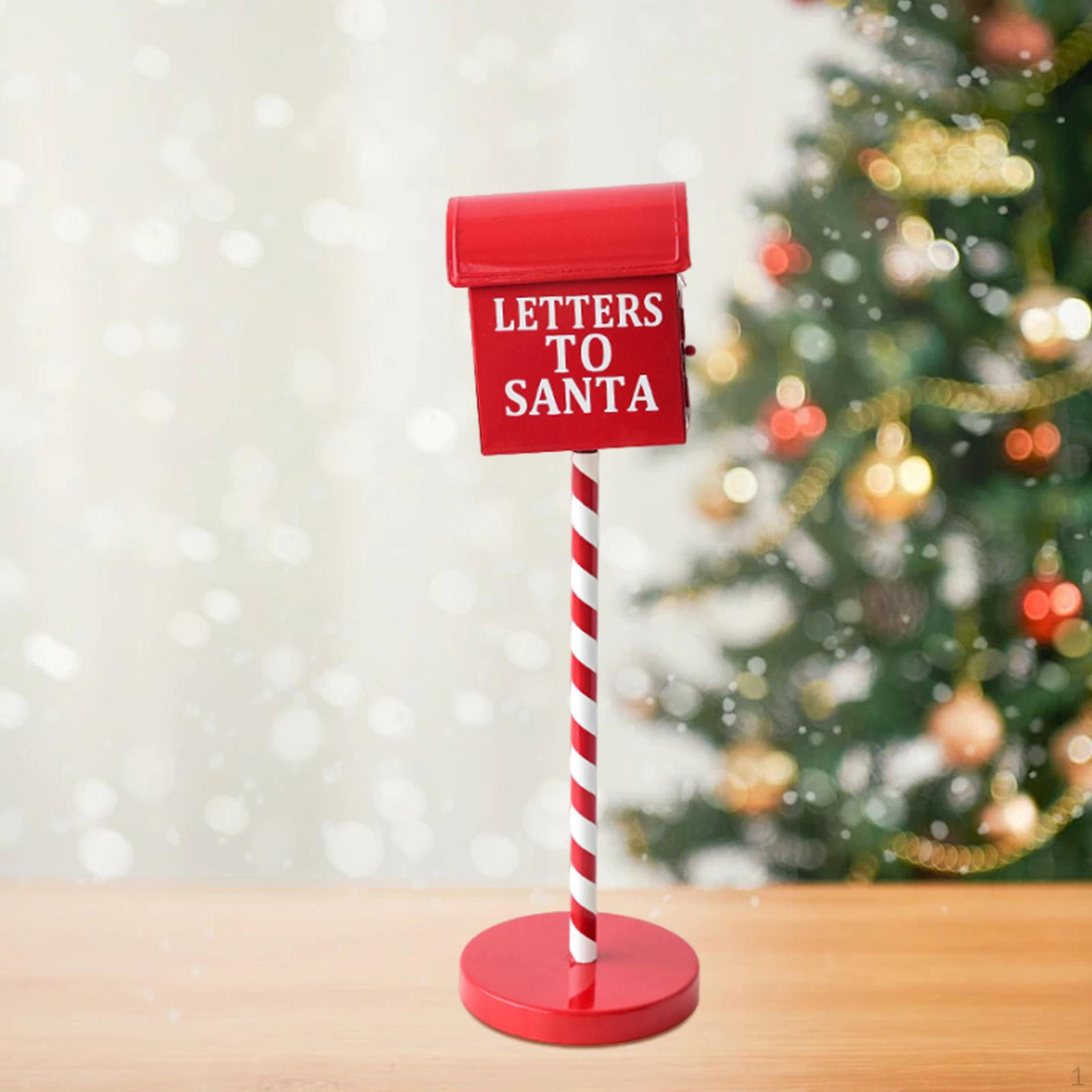 

Рождественская статуэтка в виде почтового ящика, украшения, поделки, декор для сада, металлическая фигурка в виде почтового ящика для Style C