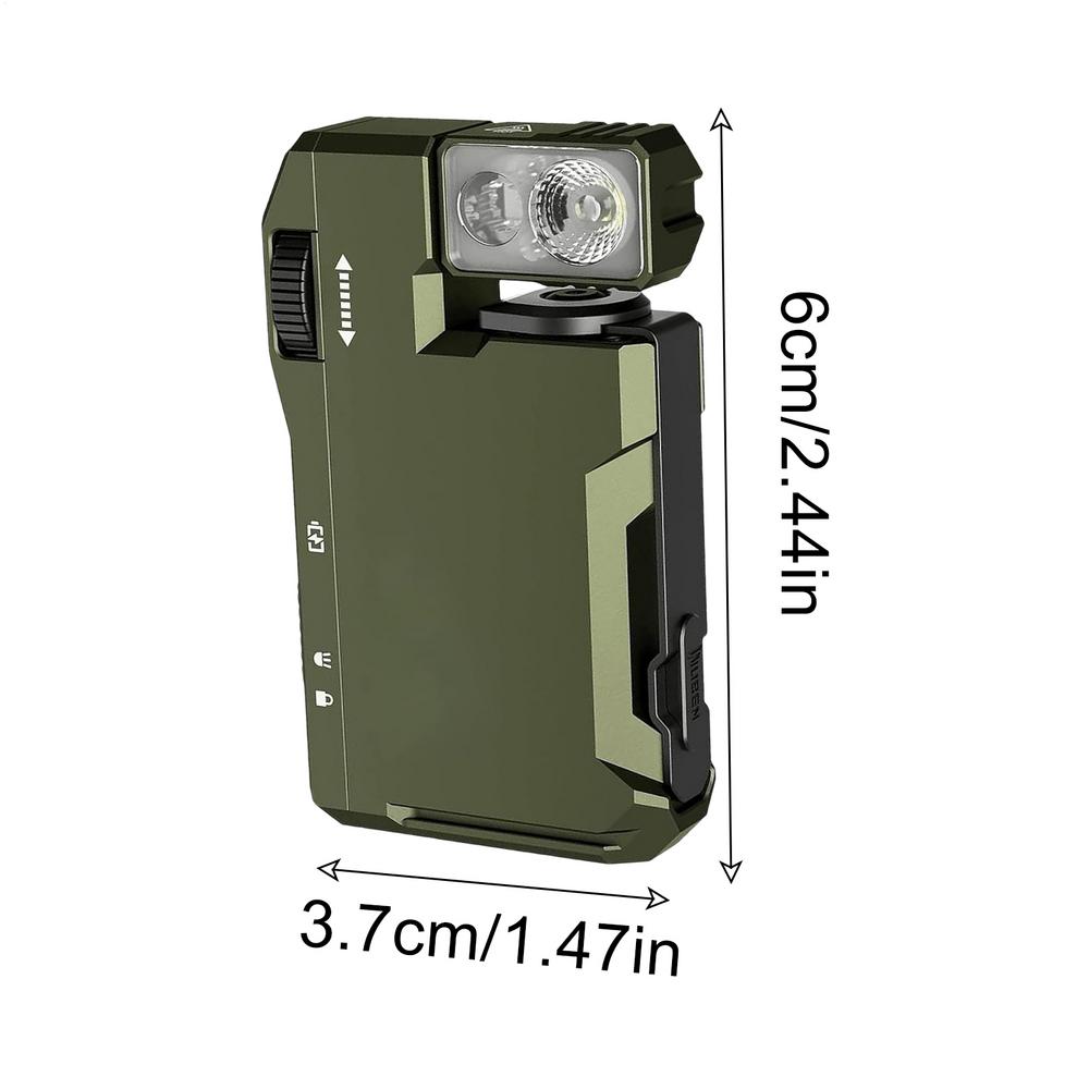 Pocket Flashlight Flat Flashlight Bright Torch Portable Magnetic Light for Daily Repair Running Travel Survival Hiking Fishing