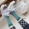 Multicolor Striped Casual Women Socks Korean Fashion Retro Harajuku Woman Socks College Style Cotton Girls Students Crew Socks