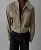 BOWLOW PRODUCT Overlap High-Neck Jacket [Beige]