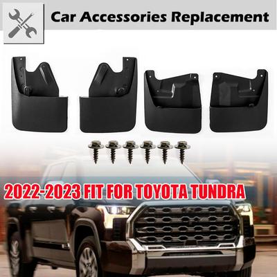 Protetores contra respingos de lama Rhyming Mud Flaps Fender Flaps Splashguards Protetores contra respingos Traseiros 4Pcs Adequado para Toyota Tundra 2022 2023