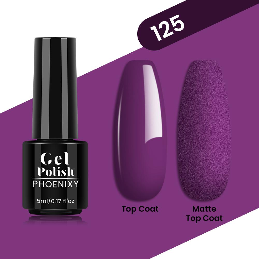 PHOENIXY 80 Farben Nagel-Gel-Nagellack, 5 ml, UV-LED-Farb-Nagelkunst-Hybrid-Nagellack, Liner-Gel, Maniküre-Kunst, semi-permanent, glitzernd, glänzende Farben-Gel