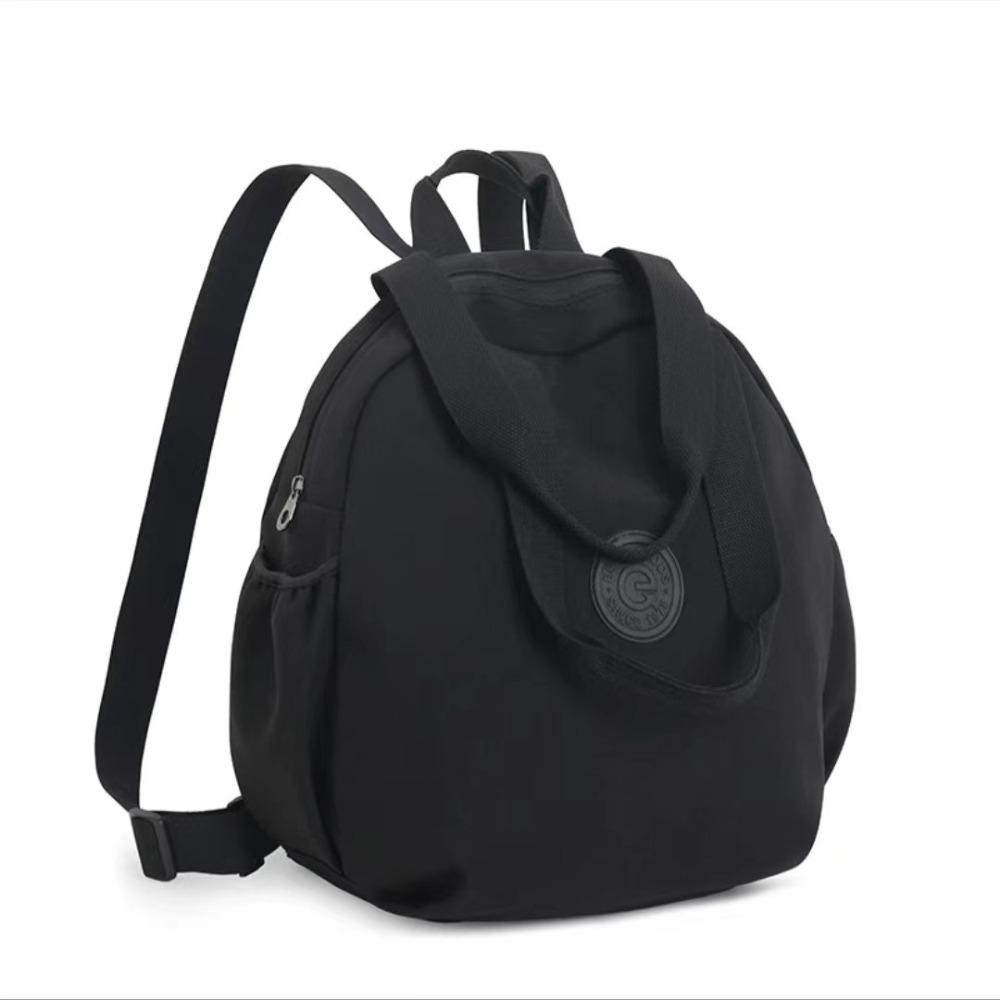 

Спортивный нейлоновый рюкзак большой вместимости в корейском стиле, фитнес-сумка, дорожная сумка через плечо, для компьютера чёрный