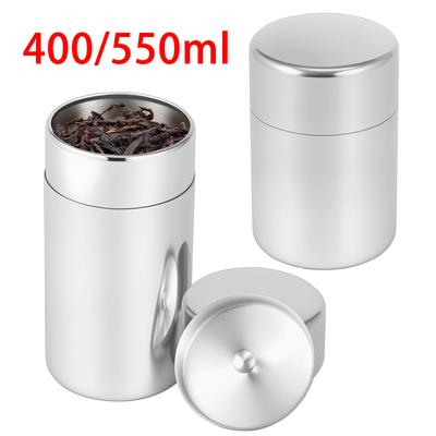 Boîtes à thé en acier inoxydable Épaissies Double Scellage Boîte de Rangement pour Grains de Café Sucre Contenants de Cuisine Boîte