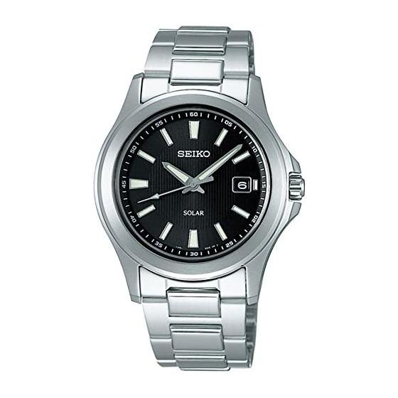 [Seiko Watch] SEIKO SELECTION SBPN067 Men s Watch Solar Rechargeable Date Calendar Black Dial Stainless Steel