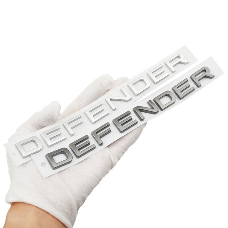 Samolepka na zadní část auta Land Rover Defender s anglickým písmenem (ABS plast)