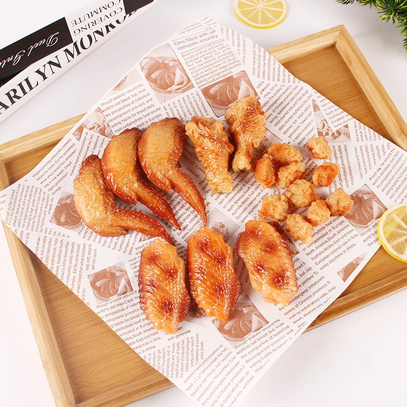 5PCS Fake Food Simulation Chicken Thighs and Wings Kitchen Model Props Burger Shop Window Decoration Wedding Party Home Decor