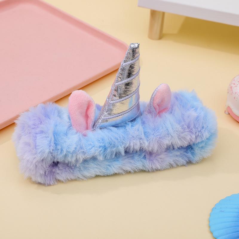 Koreanisches Batik-Einhorn-Stirnband für Damen - Weihnachtsfeier Breitrandiges Haaraccessoire