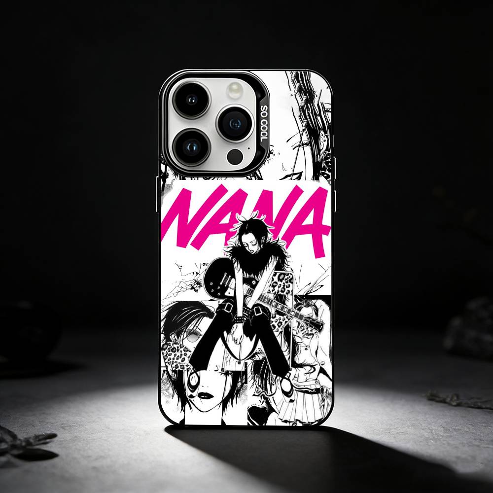 A-Anime N-NaNa O-Osaki Phone Case For iPhone 17,16,15,14,13,12,11 Plus,Pro Max,XS,Colored silver phone case