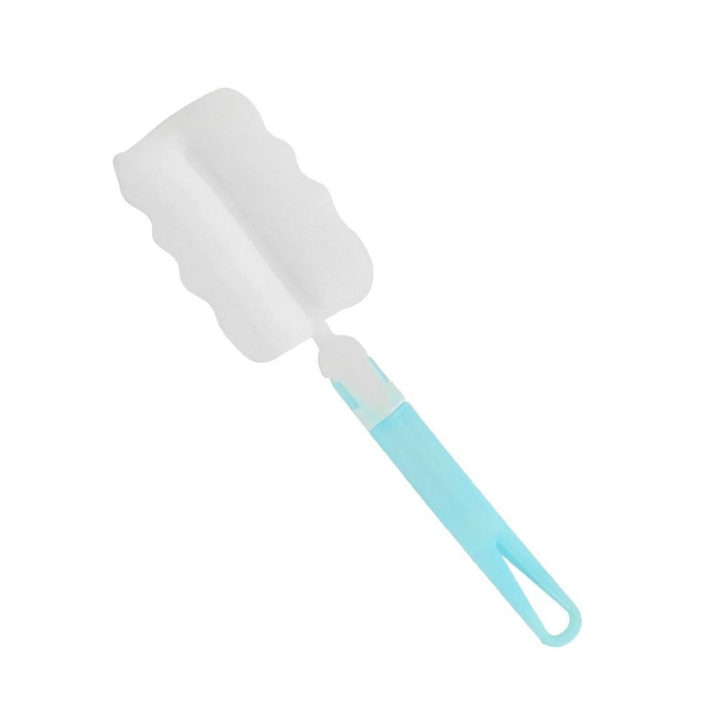 Long Handle Bottle Brush Versatile Sponge Cleaning Brush for Vacuum Cup Feeding Bottle