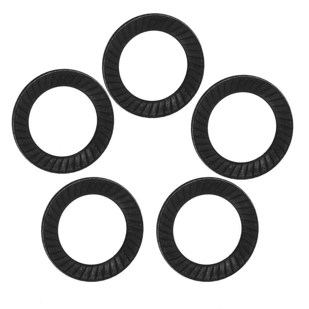 10pcs Steel Ribbed Lock Washer Spacers Washers Anti skid Gaskets with Double sided Ridges (M12)