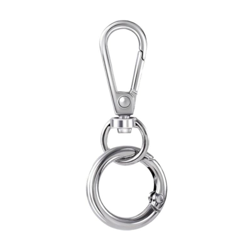 1/3/5Pcs Swivel Clasp Clip Metal Connecting Buckle Snap Hooks Double Opening Key Chain For Diy Crafts Lanyard Accessories