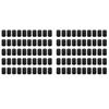 100 Pcs Metal Stamping Blanks Black for Stamping, Engraving Blanks Aluminum Stamping Blanks Keychain Blank Dog Tag