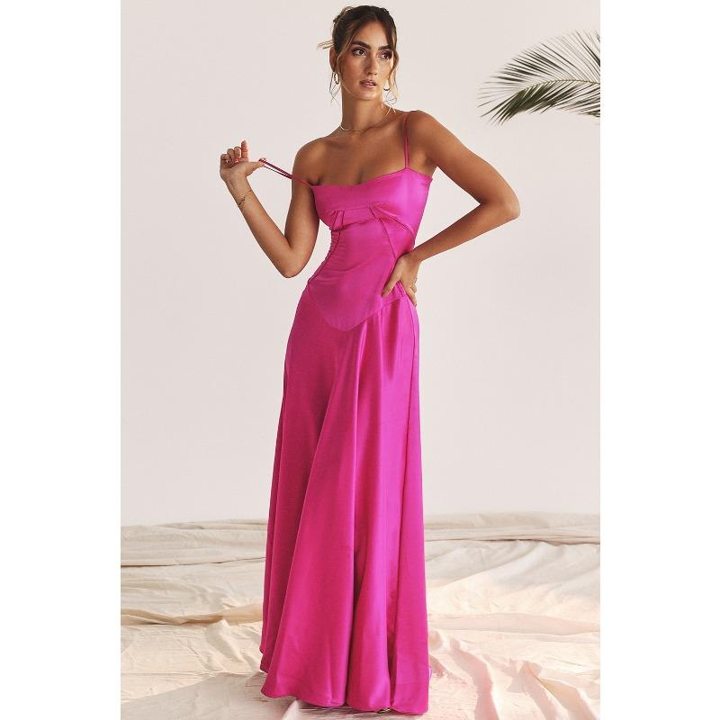 Female slim backless long skirt dress for women long evening dress