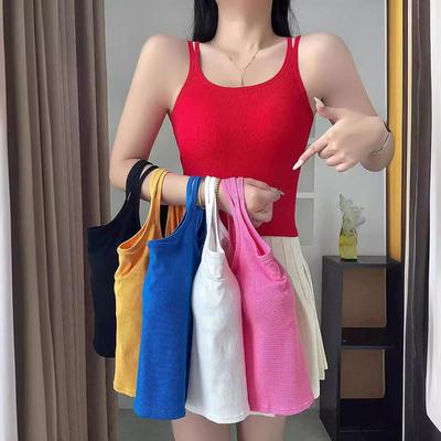 Amerikanischer BH mit BH-Träger Trägerweste mit ärmellosem Unterteil Gestrickter Slim-BH mit einem Body-Top