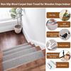 Khaki wool non-slip stair step mat self-adhesive indoor wooden ladder protection mat soft and comfortable washable pet-friendly carpet mat 3-Piece