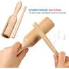 Toyvian 2 Sets of Beech Wood and Clapper Tubes with Mallets, Compact Percussion Instruments for Music Classes and Storytelling