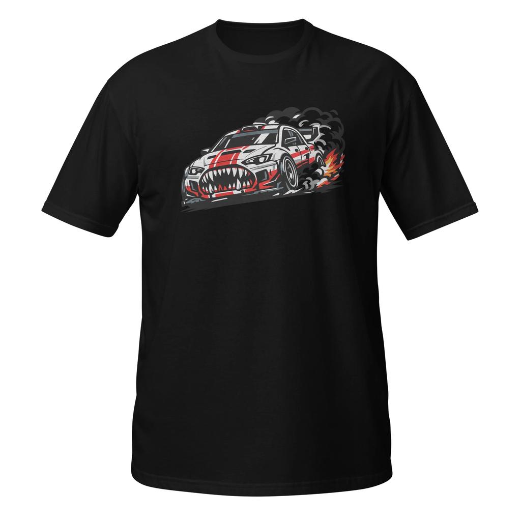 Monster Car Unisex 100% Cotton T-shirt Mens Tees Top, Speedway Speed Fast Racing Power Cartoon Fun Sport