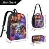3Pcs RIP Oliver Tree 1993-2026 Theme Backpack Set for Boy Girl Pen Bags Bookbag Sets with Lunch Box For School Students Knapsack