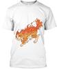 Fiery Cat Graphic T-shirt